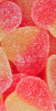 çok renkli meyve jölesi