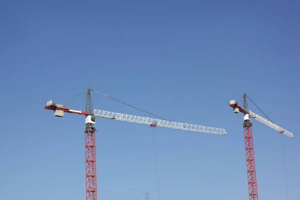 Crane Tower on Sky Background — Stock Photo, Image