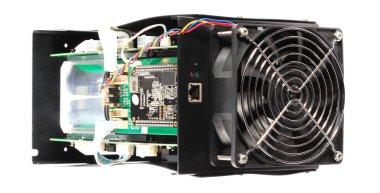 beyaz arkaplanda izole edilmiş elektronik aygıt