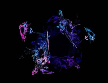 Dijital fraktal ile çok renkli bir çizimi