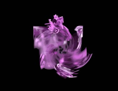 Dijital fraktal ile çok renkli bir çizimi