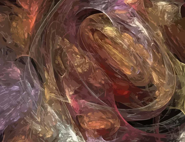 One Ilustración de fractal digital con multicolor —  Fotos de Stock