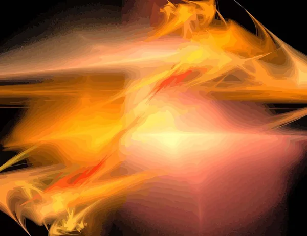 Ilustracja jeden cyfrowy Fraktal z multicolor — Zdjęcie stockowe