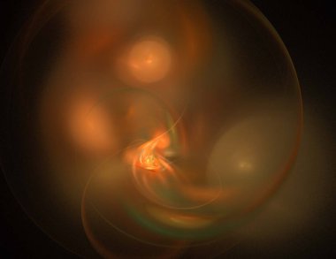 Dijital fraktal ile çok renkli bir çizimi