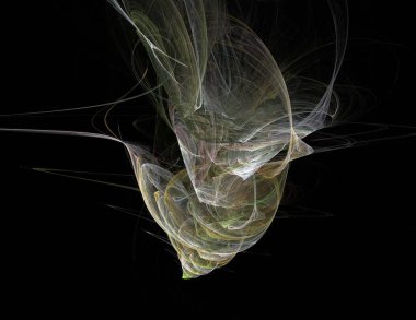 Dijital fraktal ile çok renkli bir çizimi