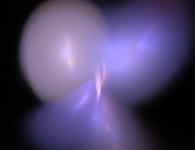 Siyah Renk Üzerine Bir Dijital Fraktal Resmi