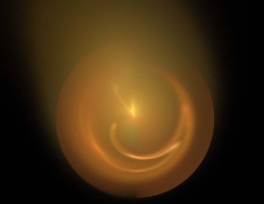 Siyah Renk Üzerine Bir Dijital Fraktal Resmi