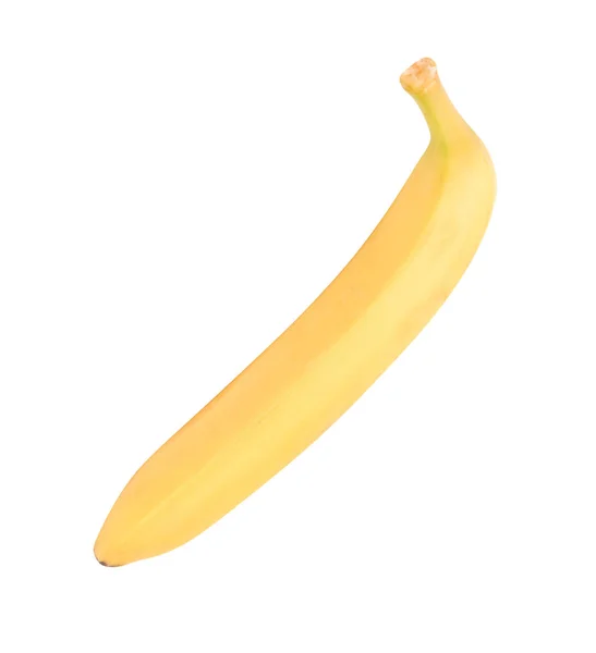 One raw Yellow Banana Isolated at dry sunny day — Stock Photo, Image