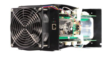 beyaz arkaplanda izole edilmiş elektronik aygıt