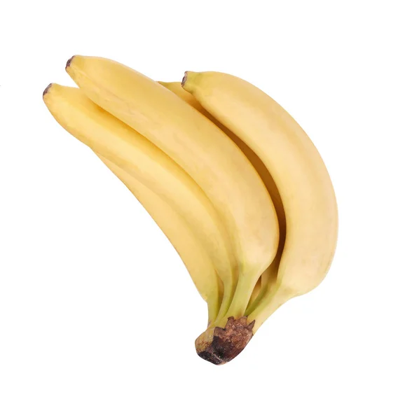 Sok sárga banán izolált — Stock Fotó