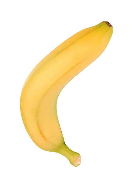 Banana Amarela Isolada em dia seco — Fotografia de Stock
