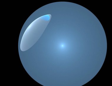 Siyah Renk Üzerine Bir Dijital Fraktal Resmi