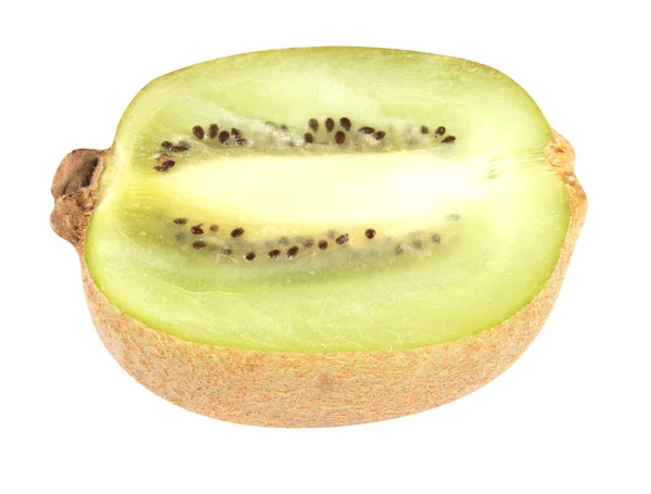 Rauwe kiwi geïsoleerd op wit — Stockfoto