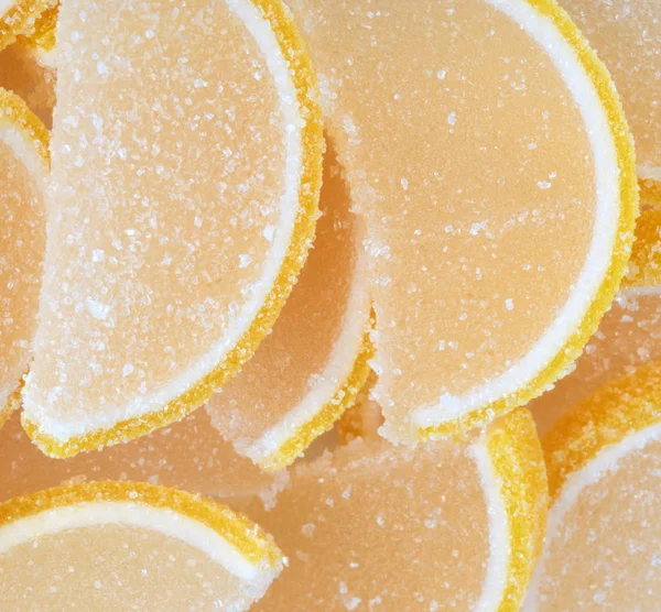 Yellow Fruit Jelly at dry day — Stock Photo, Image