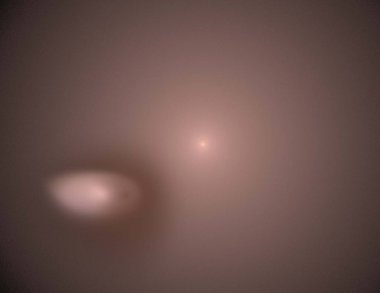 Siyah Renk Üzerine Bir Dijital Fraktal Resmi