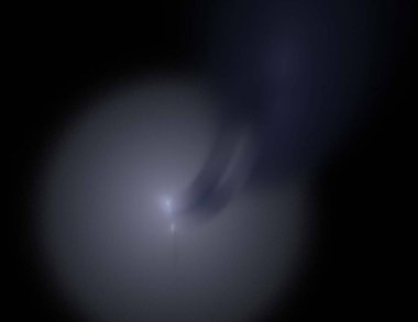 Siyah Renk Üzerine Bir Dijital Fraktal Resmi