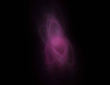 Siyah Renk Üzerine Bir Dijital Fraktal Resmi