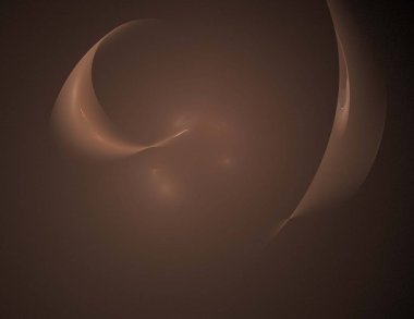 Siyah Renk Üzerine Bir Dijital Fraktal Resmi