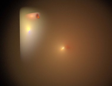 Siyah Renk Üzerine Bir Dijital Fraktal Resmi