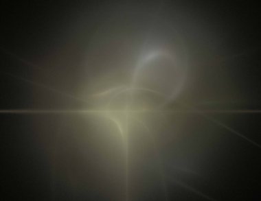 Siyah Renk Üzerine Bir Dijital Fraktal Resmi