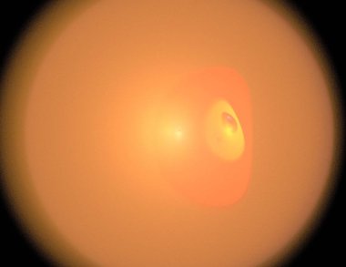 Siyah Renk Üzerine Bir Dijital Fraktal Resmi