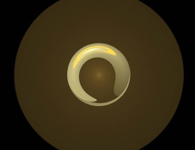 Siyah Renk Üzerine Bir Dijital Fraktal Resmi