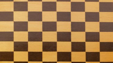 Tahta boş satranç tahtası izole edildi