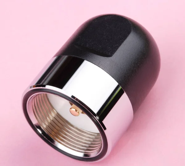 Radio Connector on Pink Background — Stock Photo, Image