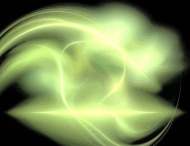 Dijital fraktal ile çok renkli bir çizimi