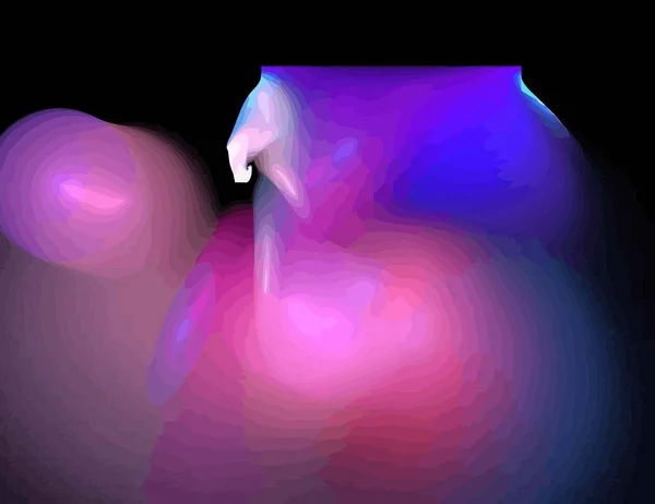 Jeden obrázek digitální fraktální s multicolor — Stockový vektor