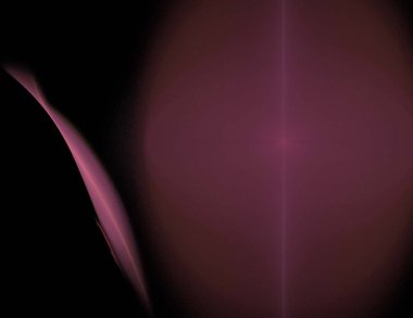 Siyah Renk Üzerine Bir Dijital Fraktal Resmi