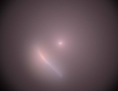 Siyah Renk Üzerine Bir Dijital Fraktal Resmi