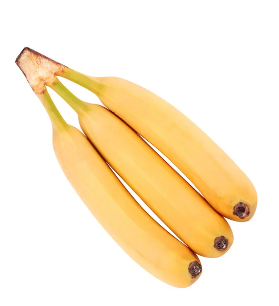 Mnoho žlutých banánů izolovaných — Stock fotografie
