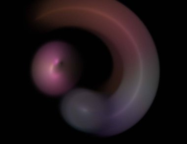 Siyah Renk Üzerine Bir Dijital Fraktal Resmi