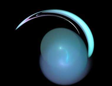 Siyah Renk Üzerine Bir Dijital Fraktal Resmi