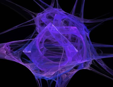 Dijital fraktal ile çok renkli bir çizimi