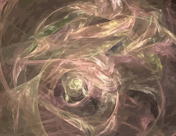 Ilustracja jeden cyfrowy Fraktal z multicolor — Wektor stockowy