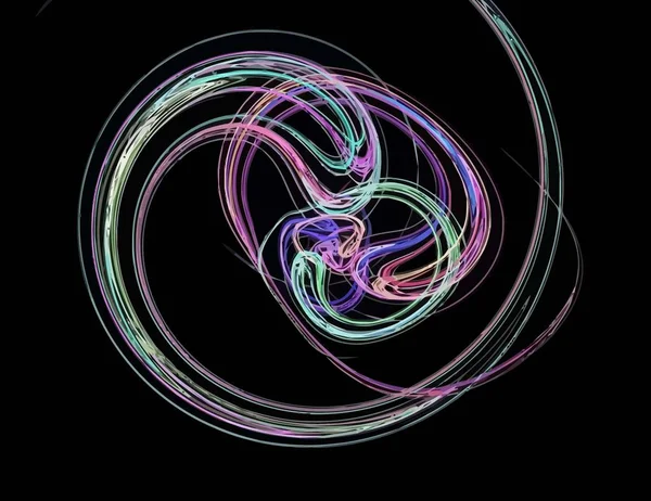 Une Illustration de fractale numérique avec multicolore — Image vectorielle