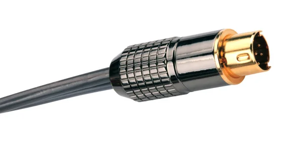 Mannelijke Plug Connector geïsoleerd — Stockfoto