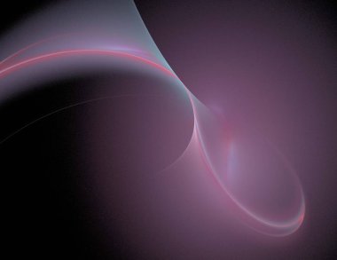 Siyah Renk Üzerine Bir Dijital Fraktal Resmi