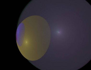 Siyah Renk Üzerine Bir Dijital Fraktal Resmi