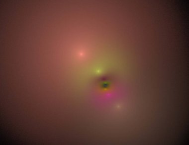 Siyah Renk Üzerine Bir Dijital Fraktal Resmi