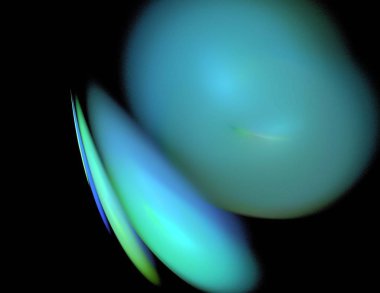 Siyah Renk Üzerine Bir Dijital Fraktal Resmi