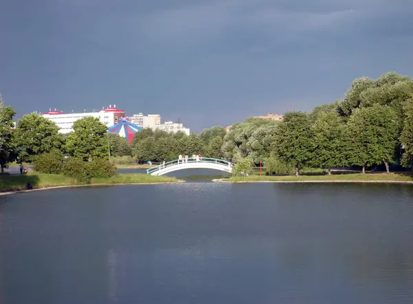 Estate nel parco cittadino — Foto Stock