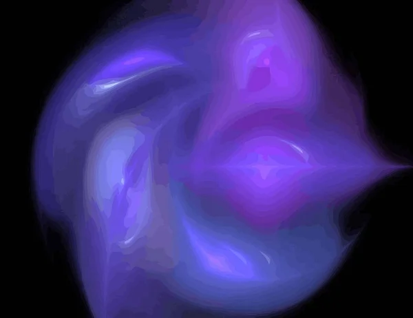 Eine Illustration des digitalen Fraktals mit mehrfarbigem — Stockfoto