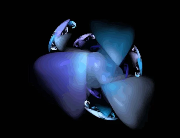 Een illustratie van digitale fractal met multicolor — Stockfoto