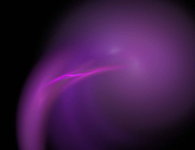 Siyah Renk Üzerine Bir Dijital Fraktal Resmi