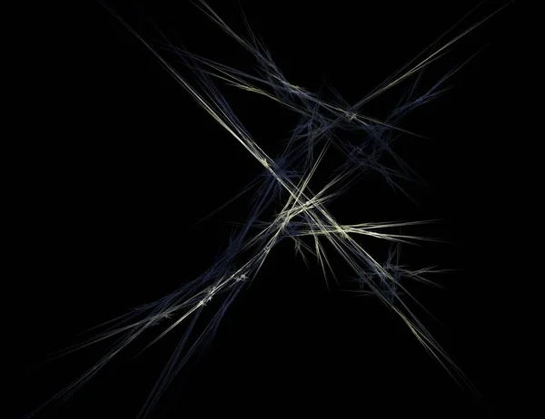 Immagine di un frattale digitale su colore nero — Foto Stock
