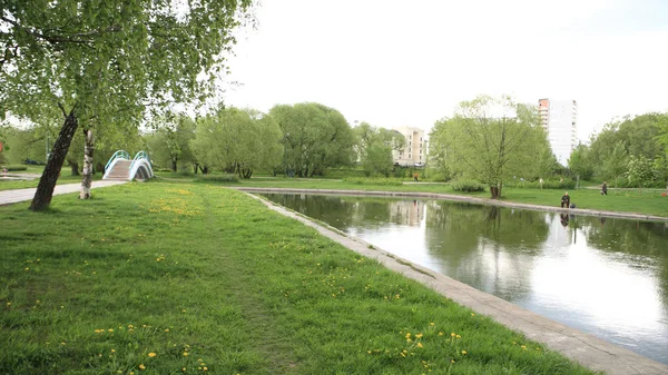 Spring in city park — Stock Photo, Image