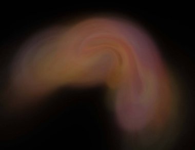 Siyah Renk Üzerine Bir Dijital Fraktal Resmi